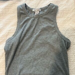 Grey Cropped Tank Top